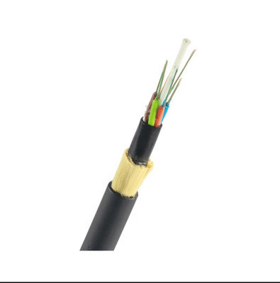 Vỏ bọc PE màu đen 100 Span 48 lõi G652D Cáp quang điện môi ADSS