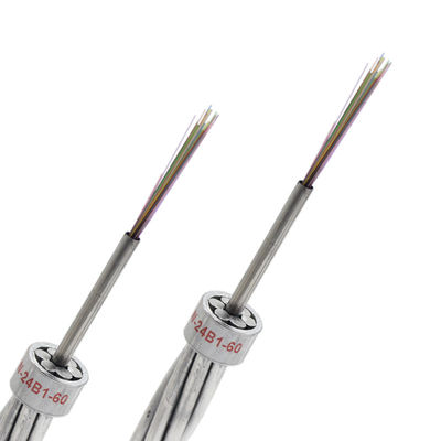 Ống nhôm 24 lõi Tấm bọc cáp quang OPGW Không tròn ≤1,0% để thay thế dây nối đất trên không