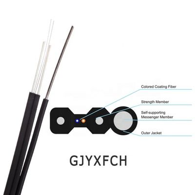 Cáp thả 2 lõi G657A1 Fiber GJYXCH GJYXFCH FTTH ngoài trời
