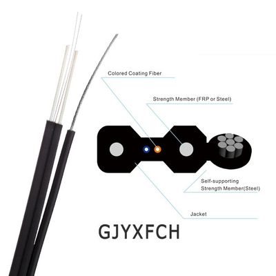 Cáp thả 2 lõi G657A1 Fiber GJYXCH GJYXFCH FTTH ngoài trời