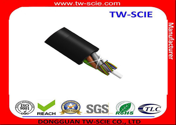 GYFTY Cáp quang trên không Cáp quang ngoài trời HDPE Vỏ bọc bên ngoài cho truyền dẫn thông tin liên lạc