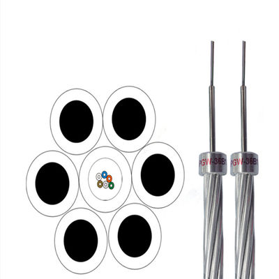 Dây nối đất trên không Cáp OPGW Vỏ nhôm Dây thép Cáp quang OPGW Cáp