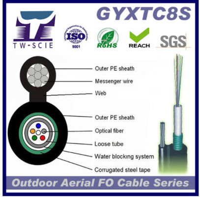 GYXTC8S Cáp quang ngoài trời 24 lõi tự hỗ trợ