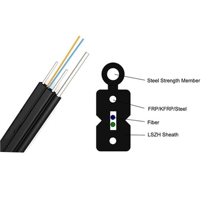 Cáp thả FTTH tự hỗ trợ 1300 - 1324nm Bước sóng không phân tán GJYXCH/GJYXFCH