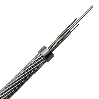 Cáp quang 36 lõi Cáp giao tiếp tự hỗ trợ OPGW để thay thế dây nối đất aerail
